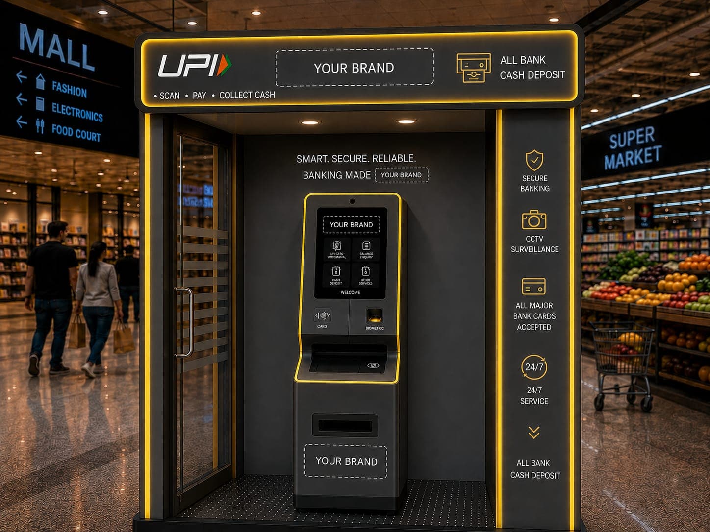DONEZO ATM installed at a shopping mall