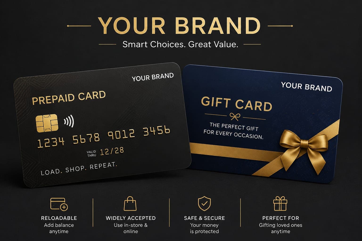 DONEZO custom branded credit card design